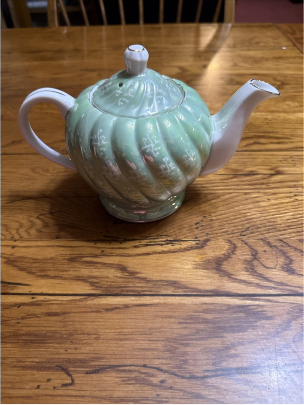 Vintage Franciscan Ware California 1940's Coronado Blue Aqua Teapot Excellent